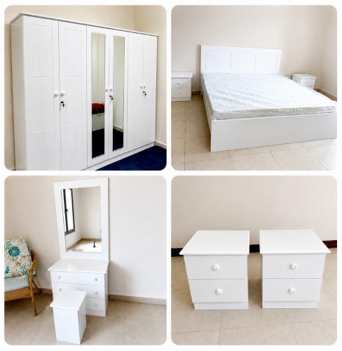 bed, cabinet, mattress, available