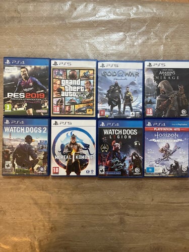 PS4+PS5  GAME CDS FOR SALE