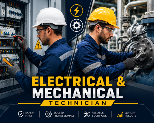 Job Vacancy -Electrical Tecnecian