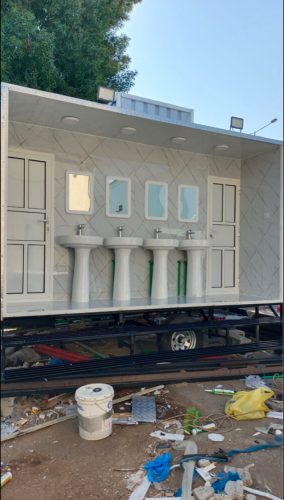 Caravans kitchen toilet