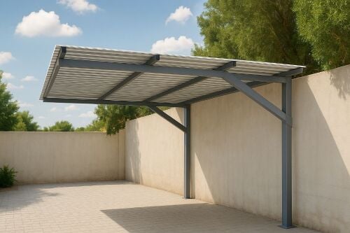 old car parking shade