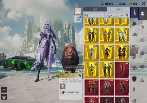 حساب ببجي للبيع