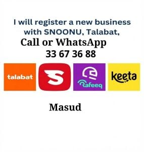 I setup a new busines with talabat