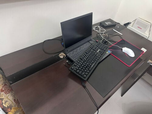 Solid Wooden Executive Desk.       