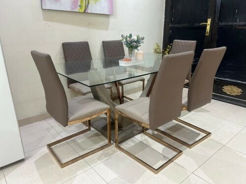 طقم طاولة طعام زجاجية للبيع