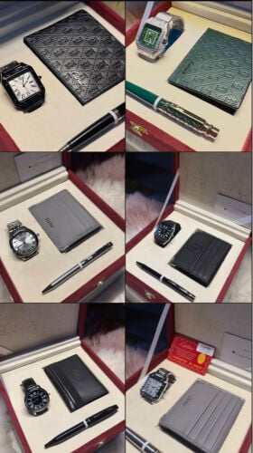 Cartier sets and pens
