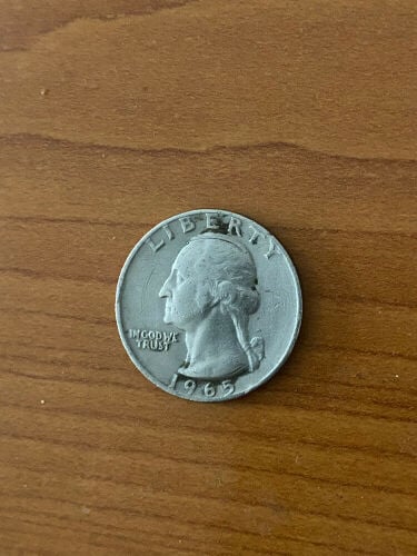 Quarter USA dollar from 1965