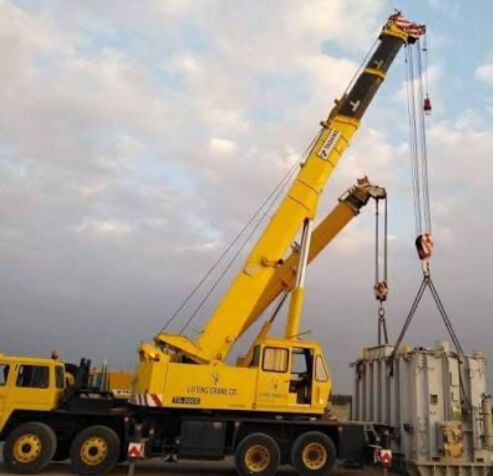 50 ton crane available 