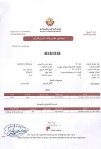Request a commercial register