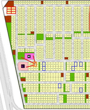 excellent location 555 sqm in Huz