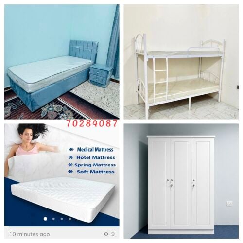 bed,Racks,cabinet,Mettress,availabl