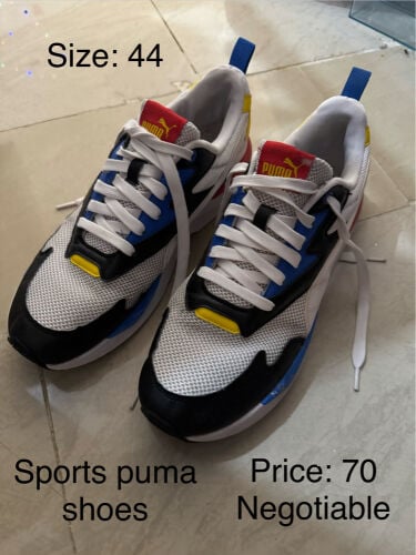 puma sports shoes size 44