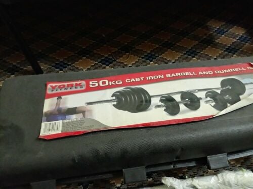 YorkFitness iron Barbell and dumbel