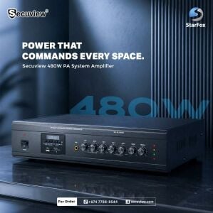 Secuview 480W PA System Amplifier