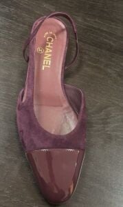 Chanel Burgundy Slingback