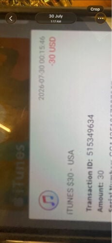itunes card 30$
