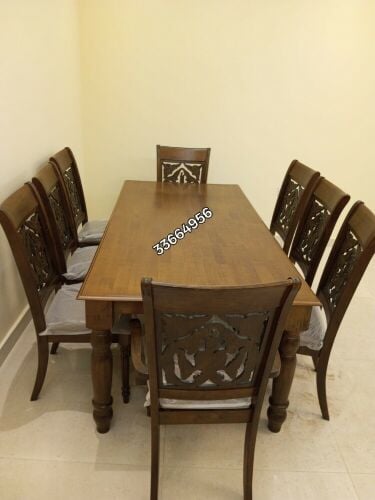 New 1 dining table & 8 chair