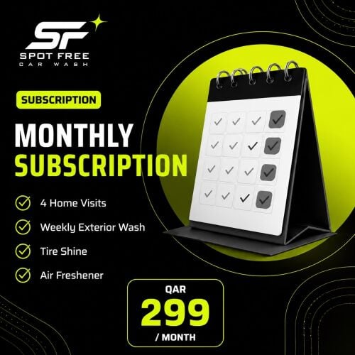 MONTHLY CARWASH SUBSCRIPTION AT HOM
