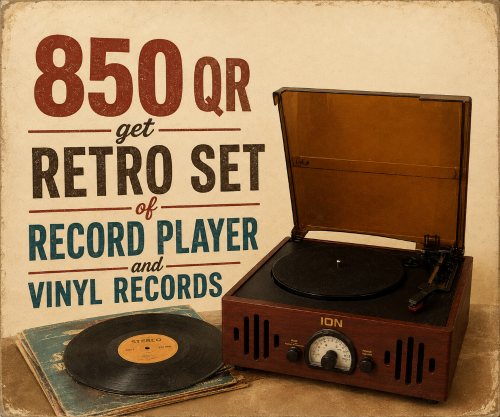 ION Trio LP retro + 2 records