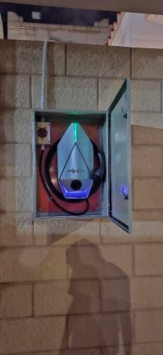 tesla vehicles charger installation