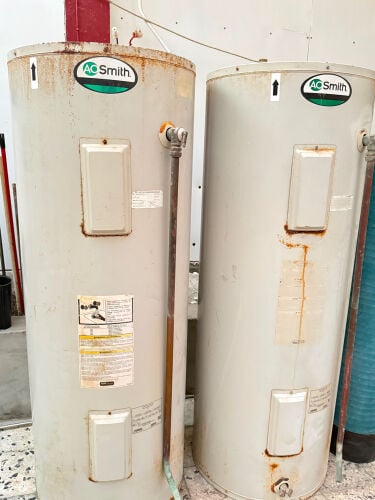 water heater very big in size both 