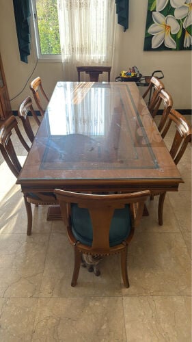 Dining table 4 pieces with pearl