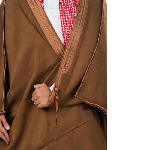 بشت رجالي شتوي وبر قنص للون بني