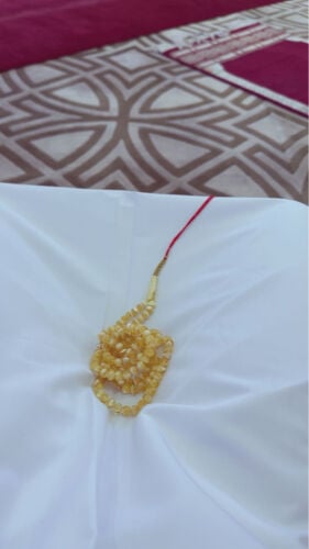 مسباح سيراميك جبس بعسل على تبرقع 