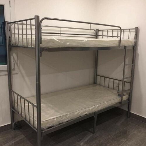 New Bunk Bed , Steel bed , Cupboard