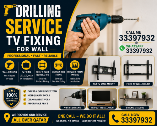 Drilling Service Tv Fixing For wall