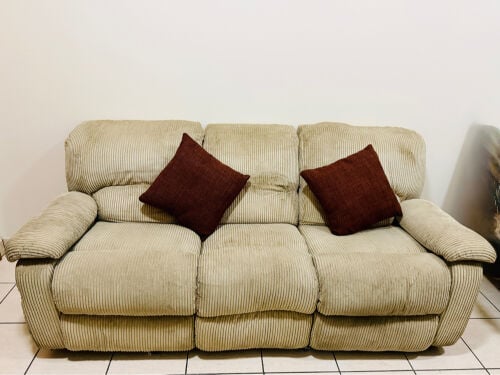 Home Cen 3 Seater Recliner Sofa 