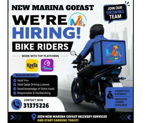 HIRING BIKE RIDERS
