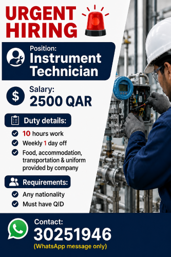 need instrument technician