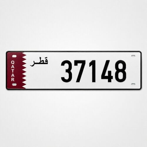 5 digit car number plate