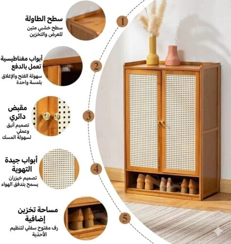 منظمات الأحذية مصنوعة من الخشب