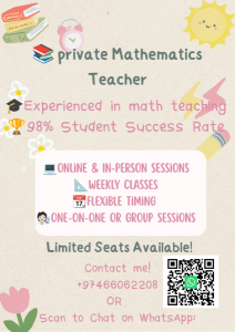 Experienced math teacher Math teach