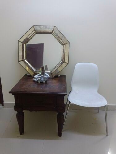 mirror table and chair