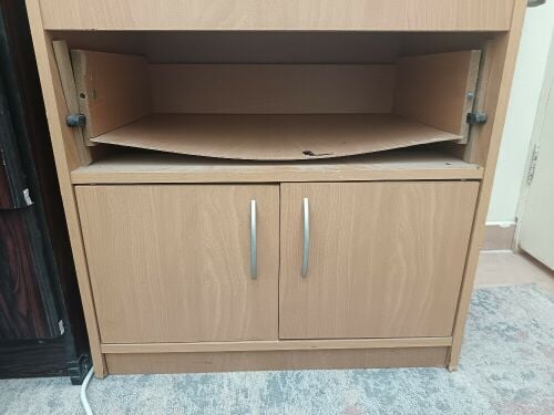 mirror and cabinet
