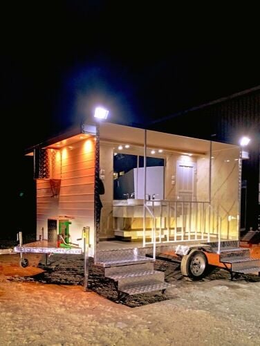 New Caravan casing room toilet