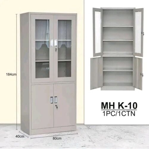 office cabinet with glass