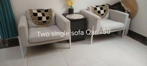 Single sofa 2 nos
