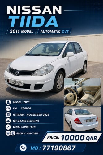 Nissan Tiida 2011 for Urgent Sale