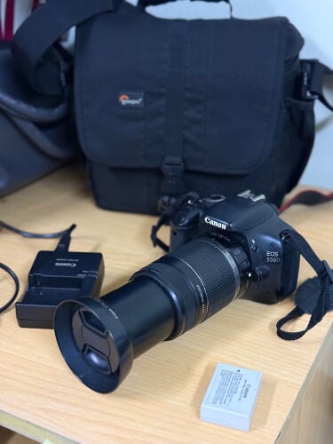 canon 550d with 55.250mm lense