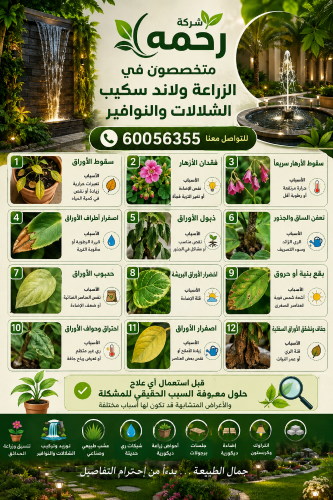 يوجد جميع انواع الزهور