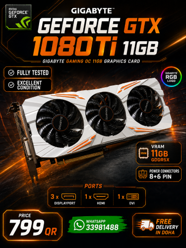 كارت شاشة جيجابايت 1080 تي آي