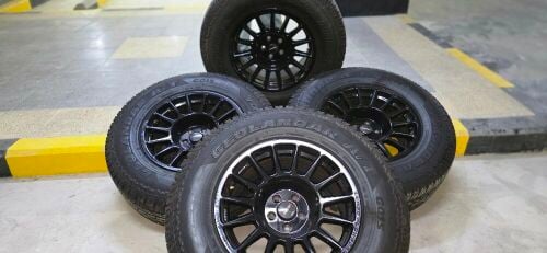 4 x lenso rims with 4 yokohama tire