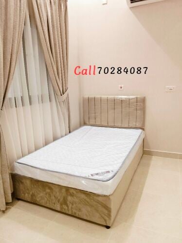 Bed, mattress, cabinet, available