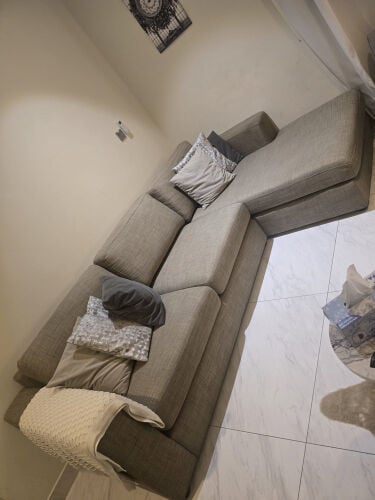 two sofas L shape and convertible 