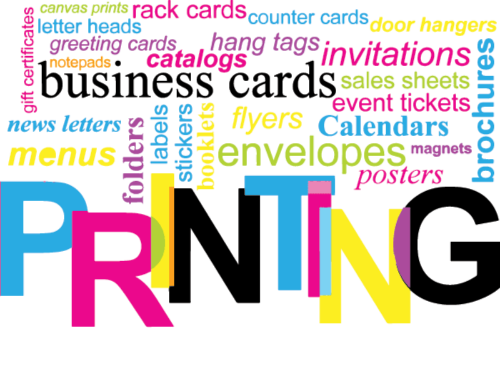 advertising  . printing