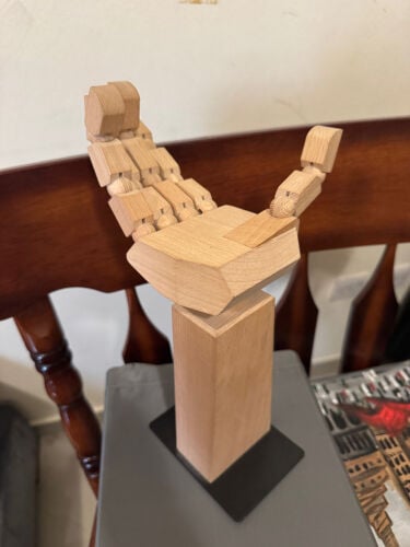 wooden hand 